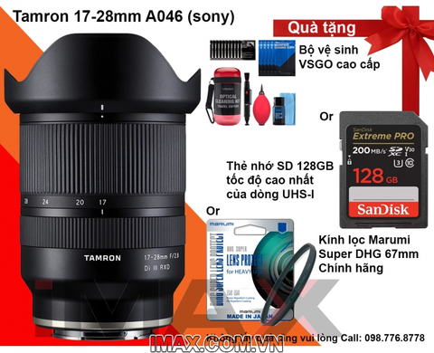 Ống kính Tamron 17-28mm F/2.8 Di III RXD Sony FE - A046