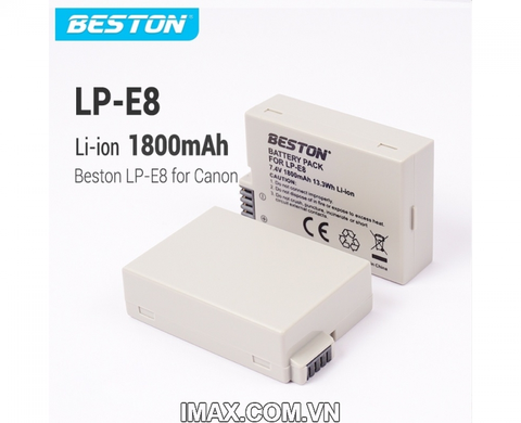 Pin máy ảnh Beston cho Canon LP-E8 1800mah