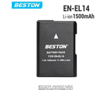 Pin máy ảnh Beston cho Nikon EN-EL14 1500mah
