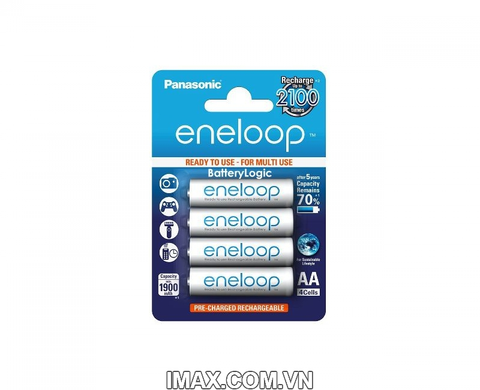 Pin sạc AA Eneloop Panasonic 1900mAh, vỉ 4 viên, Hàng nhập khẩu