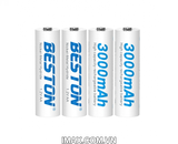 Pin sạc Beston AA 1.2V Ni-MH 3000mAh - 4 pin