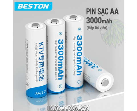 Pin sạc Beston AA 1.2V Ni-MH KTV3300mAh - 4 pin