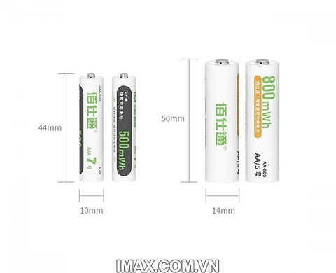 Pin Sạc Beston AA 800mWh 1.5V - 2 pin