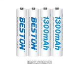 Pin sạc Beston AAA 1.2V Ni-MH 1300mAh - 4 pin