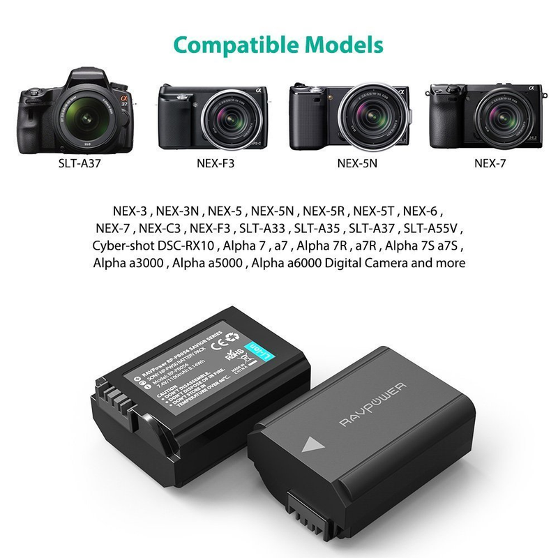 Tương thích nhiều dòng máy ảnh Sony