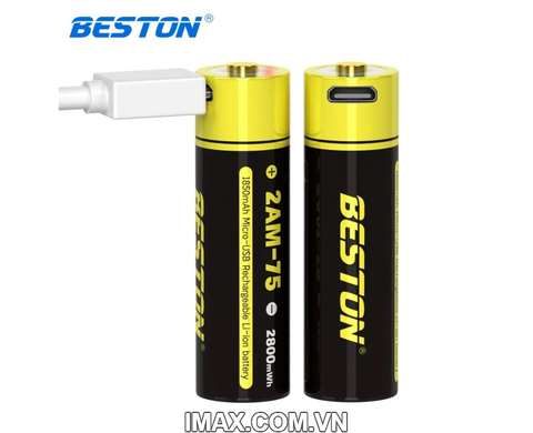 Pin Sạc Micro-USB AA Lithium 2800mWh 1.5V Beston 2AM-75
