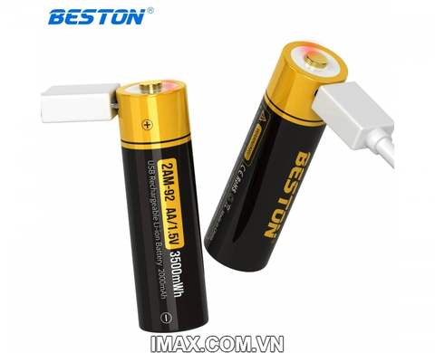 Pin Sạc Micro-USB AA Lithium 3500mWh 1.5V Beston 2AM-92