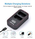 Bộ 2 pin 1 sạc đôi Kingma cho Nikon EN-EL3E Ver 3