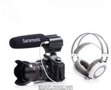 Microphone Saramonic VMIC PRO cho máy ảnh DSLR hỗ trợ quay phim chuyên nghiệp