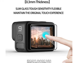 Tấm dán cường lực GoPro Hero 9 Black, 10 Black,11 Black,12 black  Dán màn hình + ống kính