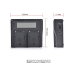 Sạc đôi Kingma BM021 dùng cho pin Sony NP-F550/F570/F770/F970