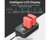 Sạc đôi Kingma BM058Q-ENEL15 Màn hình LCD for Nikon EN-EL15