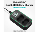 Sạc đôi Kingma BM058Q-W235 Màn hình LCD for Fujifilm NP-W235