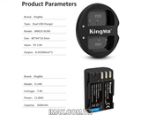 Sạc đôi Kingma cho Pentax D-Li90