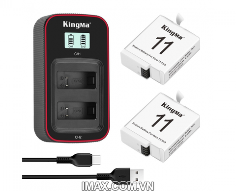 Sạc đôi Kingma for Gopro Hero 11 Black- BM058