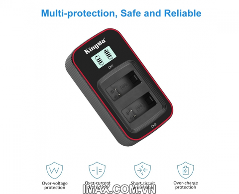 Sạc đôi Kingma for Gopro Hero 11 Black- BM058