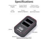 Sạc đôi Ver 3 Kingma cho Canon LP-E10