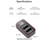 Sạc đôi Ver 3 Kingma cho Canon LP-E12