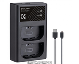 Sạc nhanh hai pin K&F Concept LP-E6/LP-E6N/LP-E6NH - KF28.0007