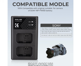 Sạc nhanh hai pin K&F Concept NP-FW50 - KF28.0009
