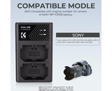 Sạc nhanh hai pin K&F Concept NP-FZ100 - KF28.0010