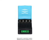 Sạc Pin AA & AAA Beston C9001 Ni-Mh 1.2V 4 pin, hiển thị vạch báo