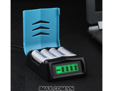 Sạc Pin AA & AAA Beston C9001 Ni-Mh 1.2V 4 pin, hiển thị vạch báo