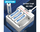 Sạc Pin AA, AAA Beston C9009 Ni-Mh 1.2V 4 pin, có đèn LED báo