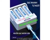 Sạc Pin AA, AAA Beston C9009 Ni-Mh 1.2V 4 pin, có đèn LED báo