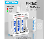 Sạc Pin AA, AAA Beston C9009 Ni-Mh 1.2V 4 pin, có đèn LED báo