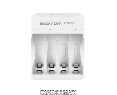 Sạc Pin AA & AAA Beston C9023 Ni-Mh 1.2V 4 pin, đèn LEB báo