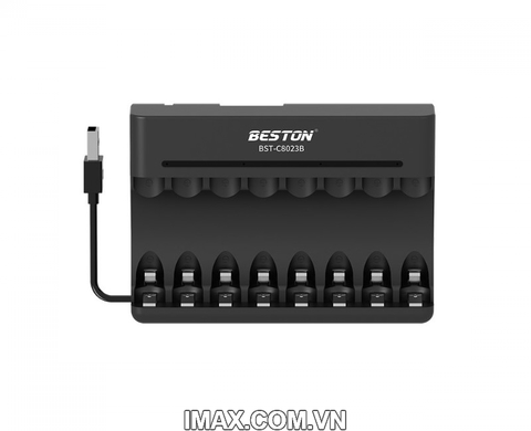 Sạc pin  BESTON C8023B 8 Khe Cho Pin AA /AAA Ni-MH 1.2V