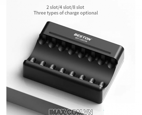 Sạc pin  BESTON C8023B 8 Khe Cho Pin AA /AAA Ni-MH 1.2V