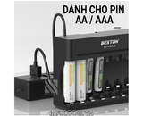 Sạc pin  BESTON C8023B 8 Khe Cho Pin AA /AAA Ni-MH 1.2V