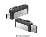 Sandisk USB 3.1 Type-C 128GB, 2 cổng: USB, Type C