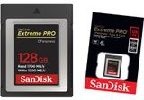 Thẻ nhớ CFexpress Type B card Sandisk Extreme Pro 128GB 1700/1200MB/s