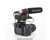 Mic shotgun tính hợp bộ chuyển đổi Saramonic MIXMIC 2 kênh XLR micro