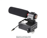 Mic shotgun tính hợp bộ chuyển đổi Saramonic MIXMIC 2 kênh XLR micro