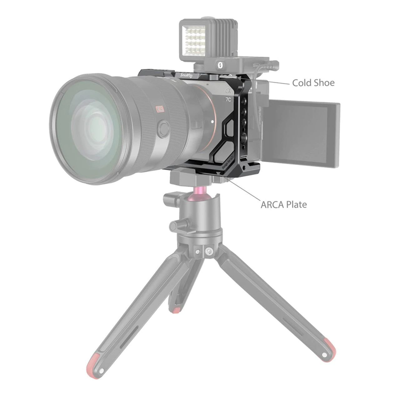 SmallRig Cage for Sony A7C 3081 với nhiều giao diện kết nối