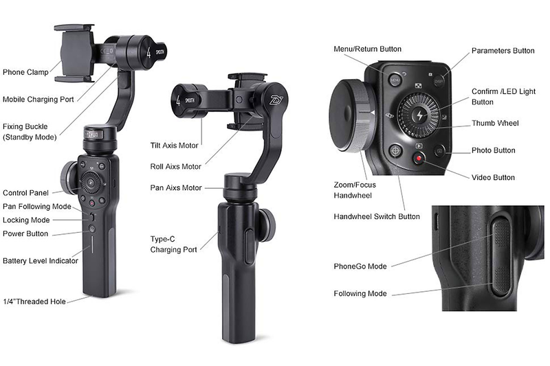 Gimbal Zhiyun Smooth 4 bản White chống rung chính hãng giá rẻ