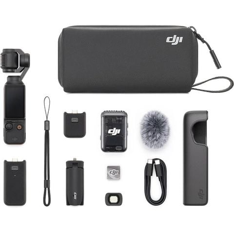 Combo đặc biệt: Máy quay DJI Osmo Pocket 3 Combo + Thẻ 512GB 200MB/s + Túi PD Chính hãng + Dán màn