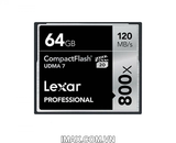 Thẻ nhớ CF Lexar 64GB 800X~120MB/s