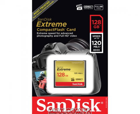 Thẻ nhớ CF Sandisk Extreme 128GB 800x 120MB/s