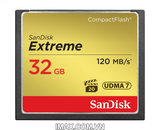 Thẻ nhớ CF Sandisk Extreme 32GB 800x 120MB/s