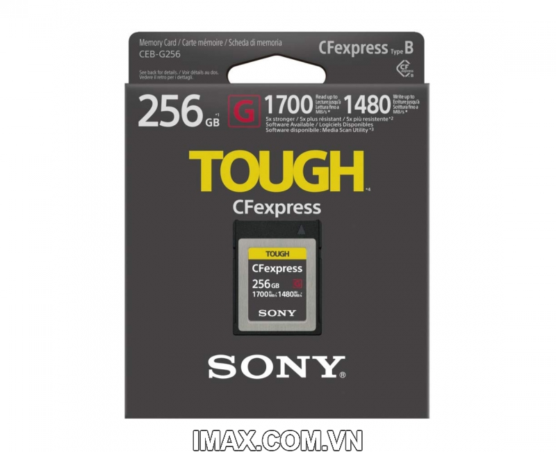 Thẻ nhớ CFexpress Type B card Sony Tough 256gb 1700/1480MB/s
