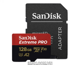 Thẻ nhớ MicroSD 128GB Sandisk Extreme Pro 200 MB/s (Bản mới nhất)