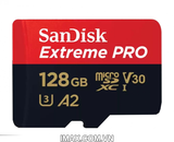 Thẻ nhớ MicroSD 128GB Sandisk Extreme Pro 200 MB/s (Bản mới nhất)