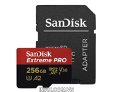 Thẻ nhớ MicroSD 256GB Sandisk Extreme Pro 200 MB/s
