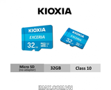 Thẻ nhớ MicroSD 32GB Kioxia Exceria 100/15 Mb/s