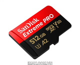 Thẻ nhớ MicroSD 512GB Sandisk Extreme Pro 200 MB/s